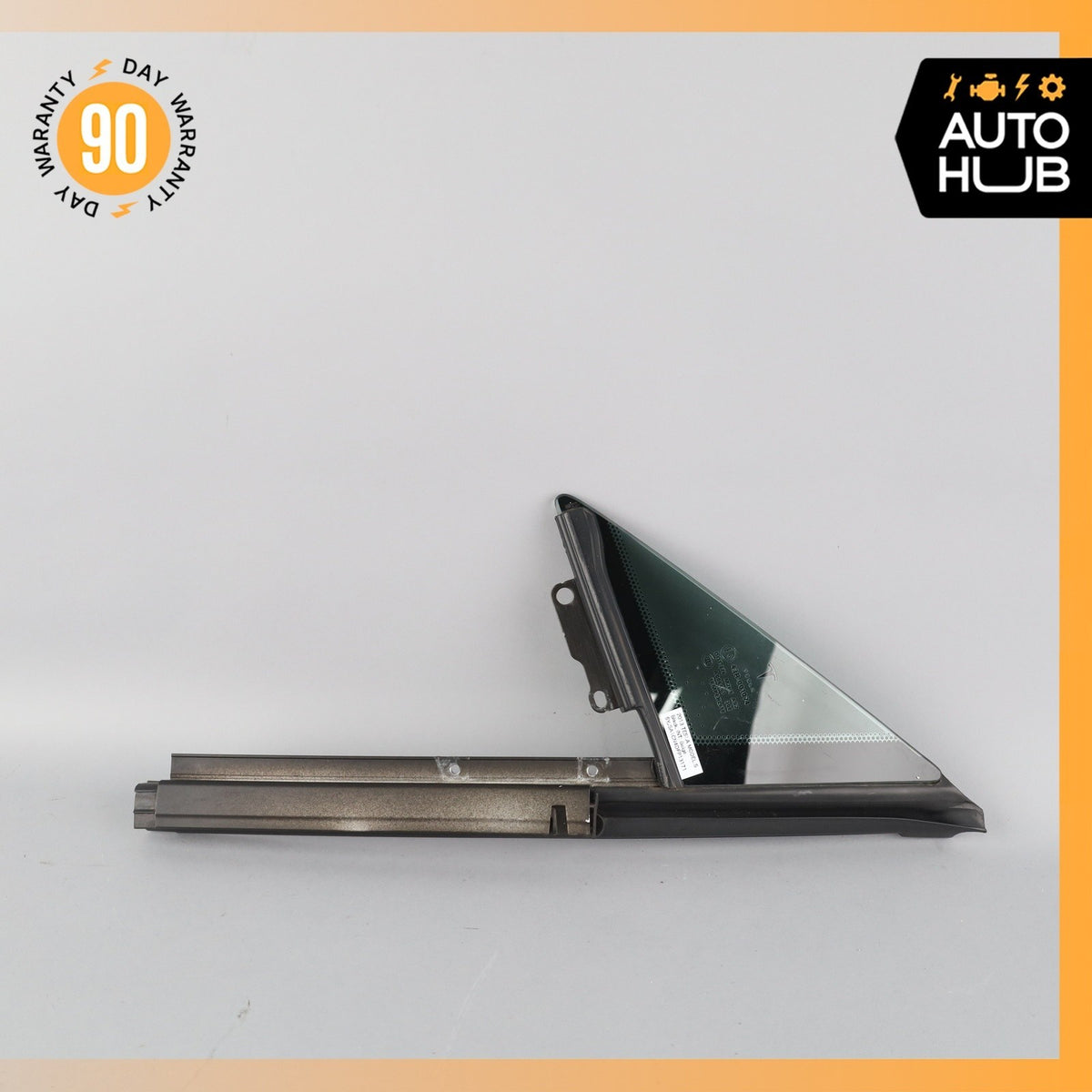 12-15 Tesla Model S Front Left Driver Door Corner Window Glass OEM 63k - photo 2