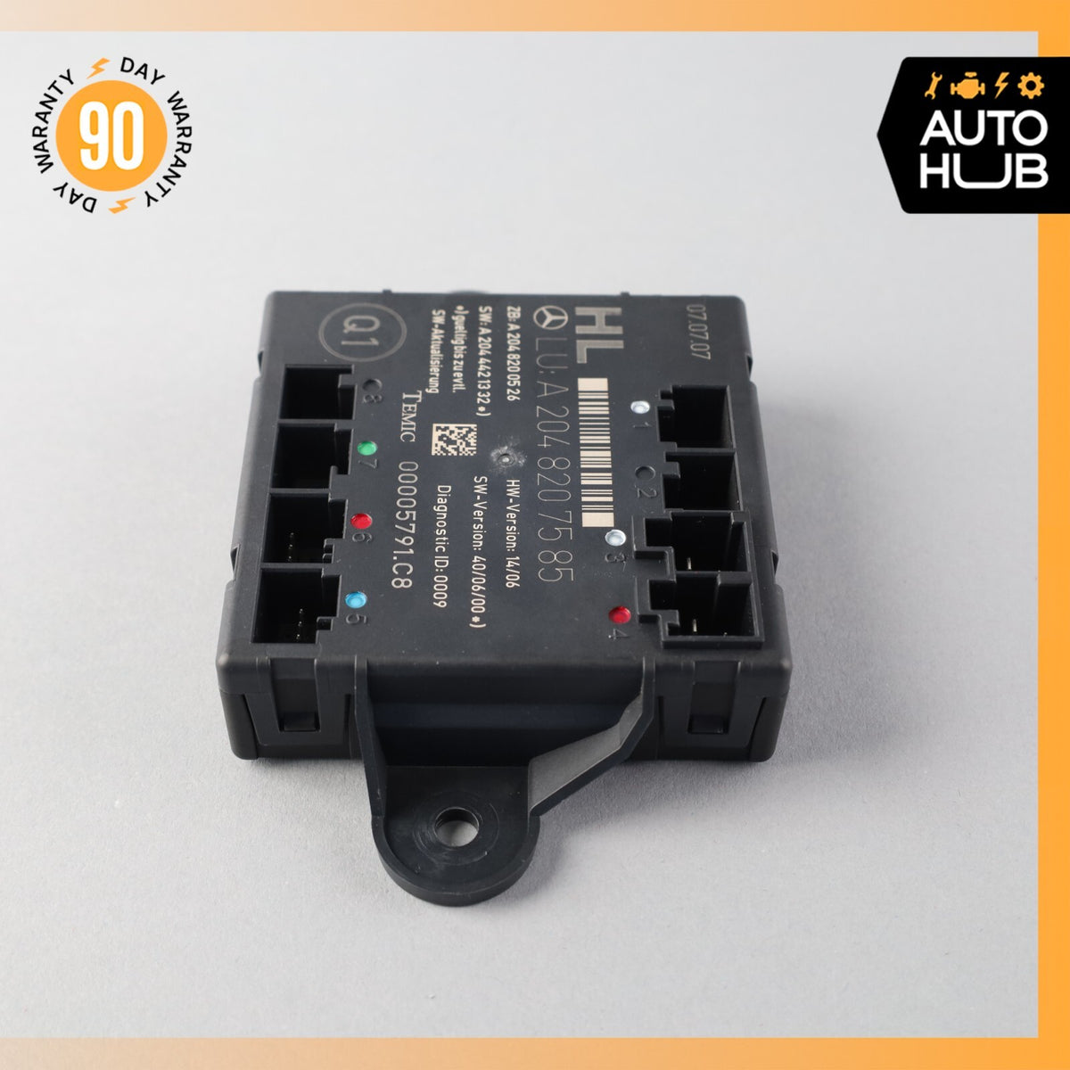 08-18 Mercedes W204 C300 CLS550 GLK350 Rear Left Side Door Control Module OEM - photo 2