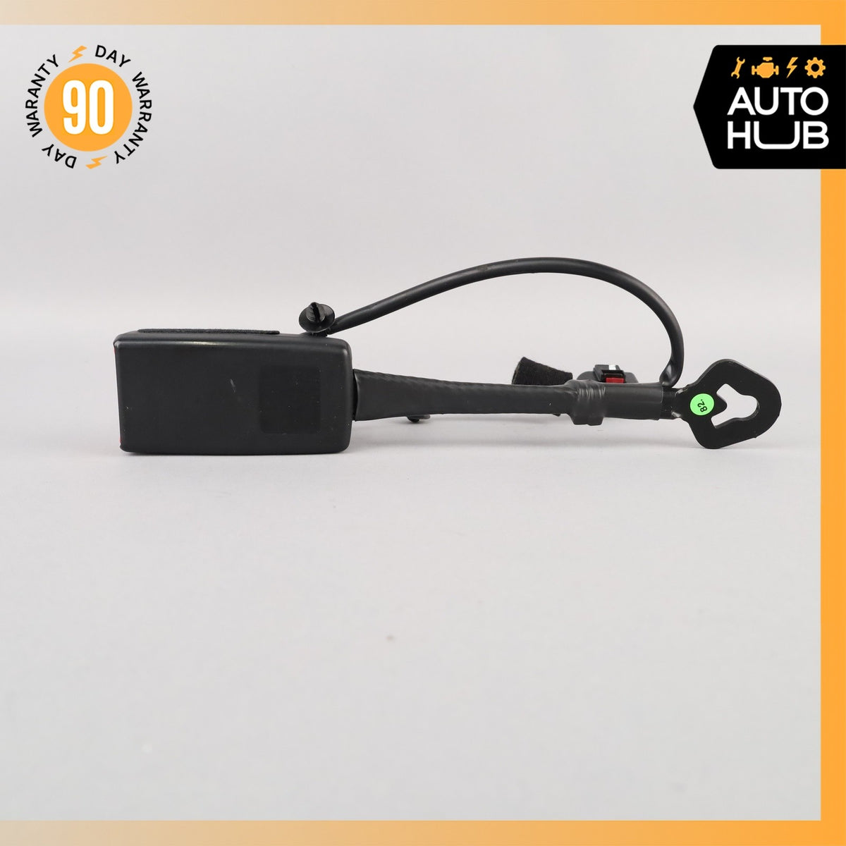 11-18 Porsche Cayenne 958 Front Right Side Seat Belt Buckle Black OEM - photo 7