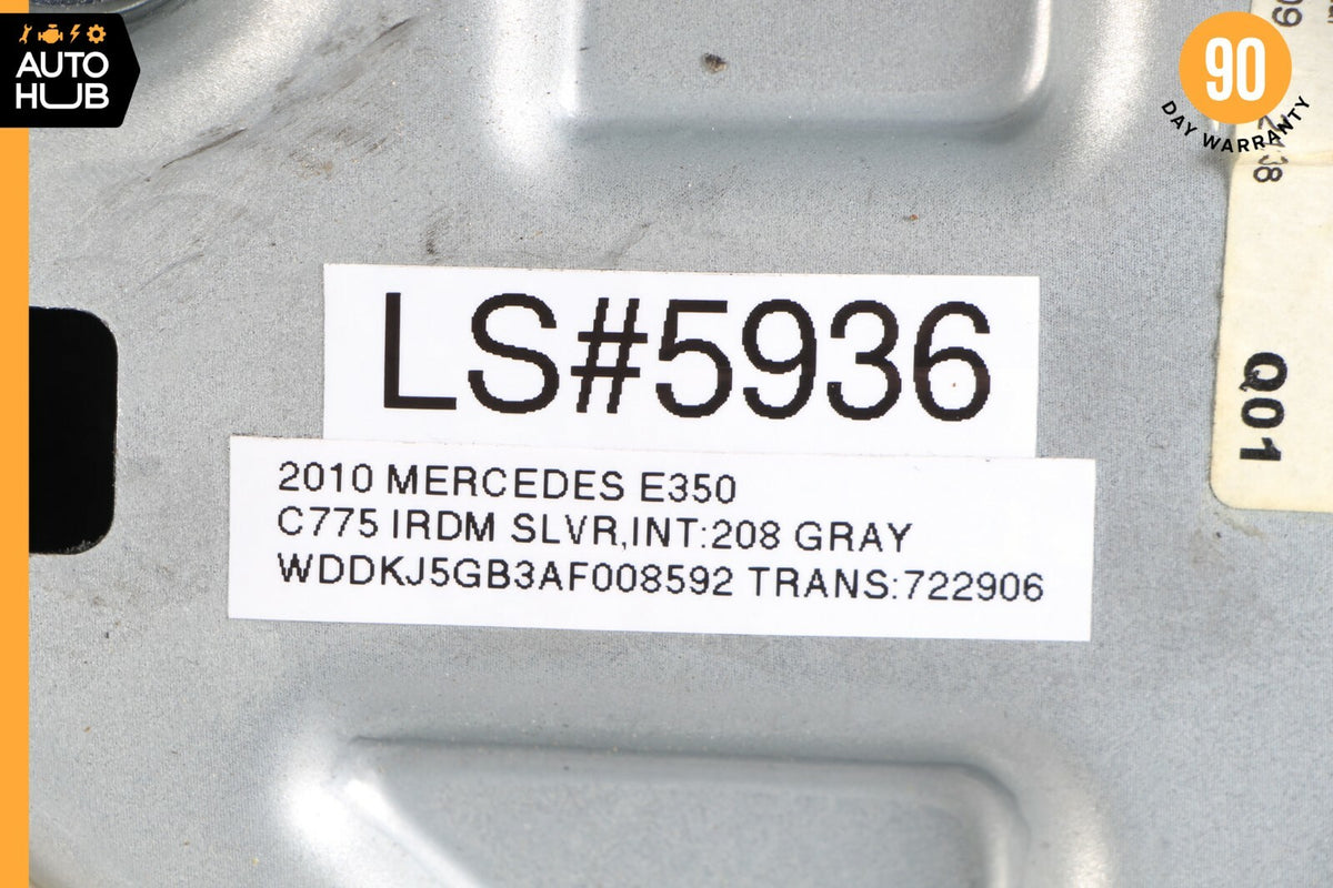 10-17 Mercedes W207 E350 Coupe Rear Left Driver Side Window Regulator W/Motor - photo 12