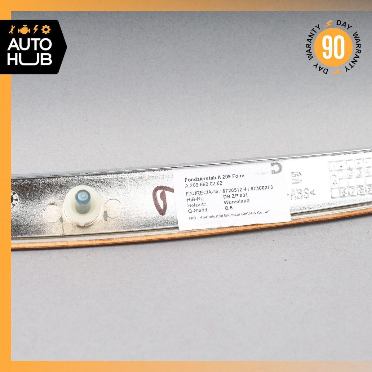 04-09 Mercedes W209 CLK500 CLK550 Rear Right Passenger Side Door Trim Wood OEM - photo 8