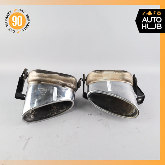 Bentley Continental GT GTC Exhaust Muffler Tips Left and Right Set OEM - photo 1