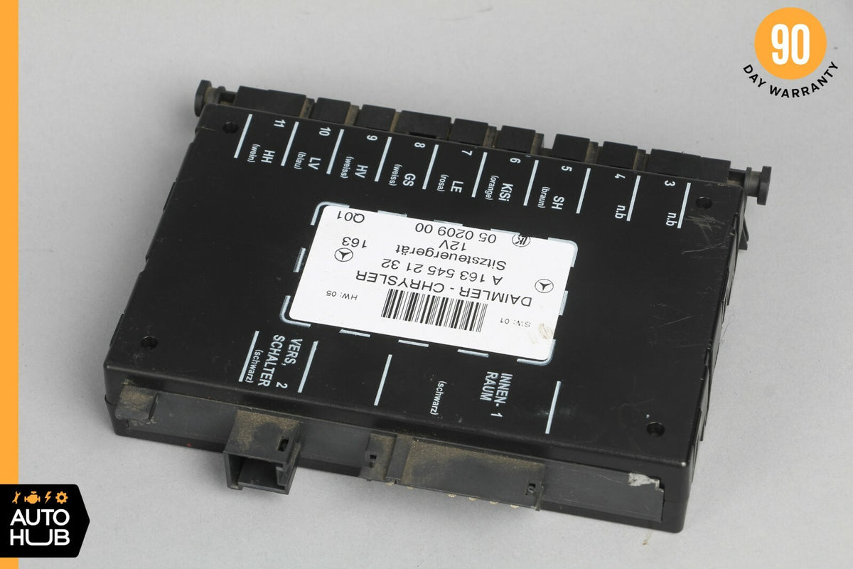 98-05 Mercedes W163 ML320 ML500 Seat Control Module Front Left Or Right OEM - photo 3