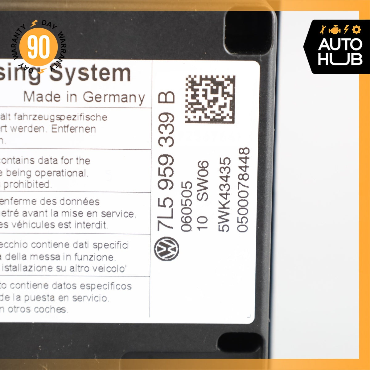 Porsche Cayenne 955 Weight Sensor Control Module Unit 7L5959339B OEM - photo 10