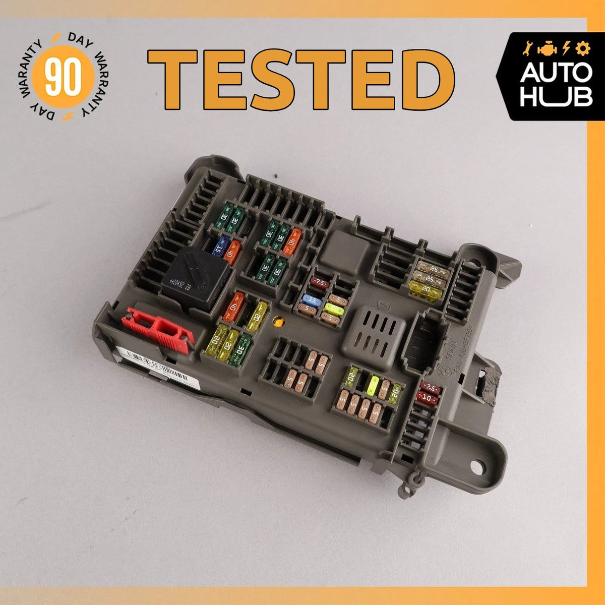 07-14 BMW E70 X5 X6 Rear Trunk Power Distribution Fuse Relay Box OEM - photo 1