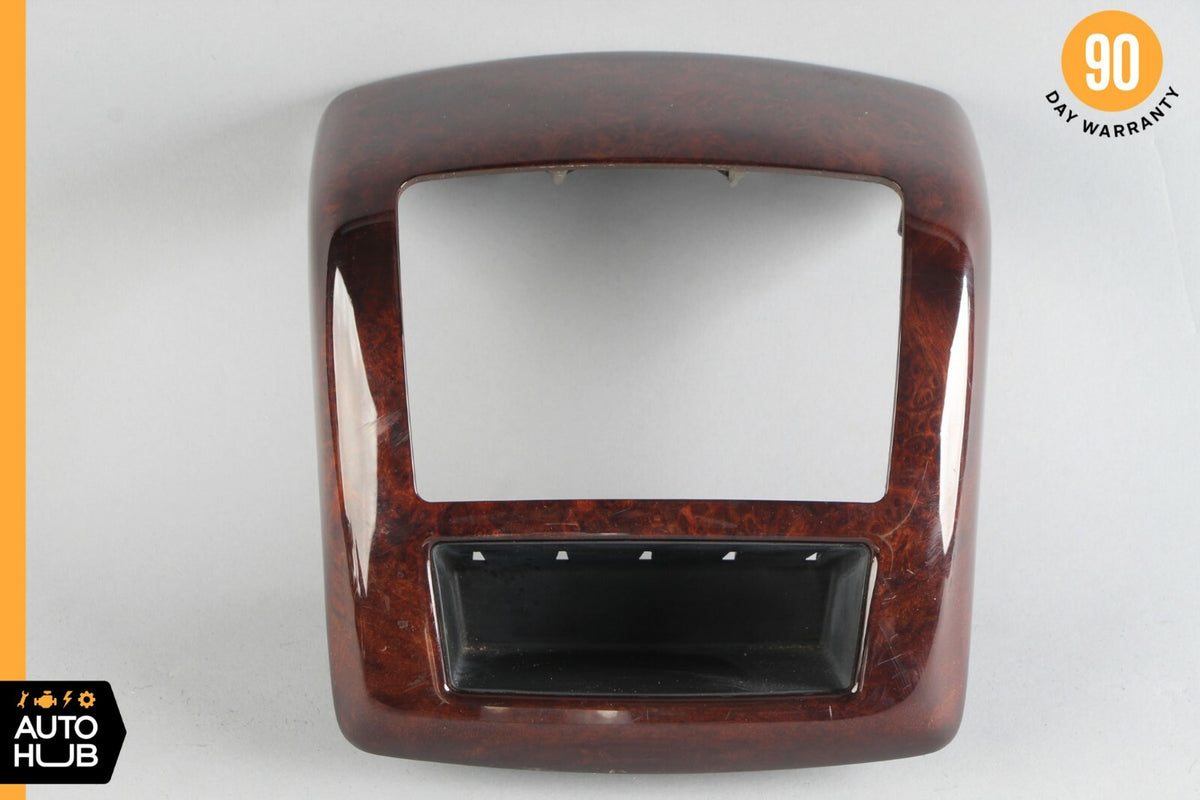 07-13 Mercedes W221 S400 S63 Center Console Rear AC Control Trim Bezel Wood OEM - photo 1