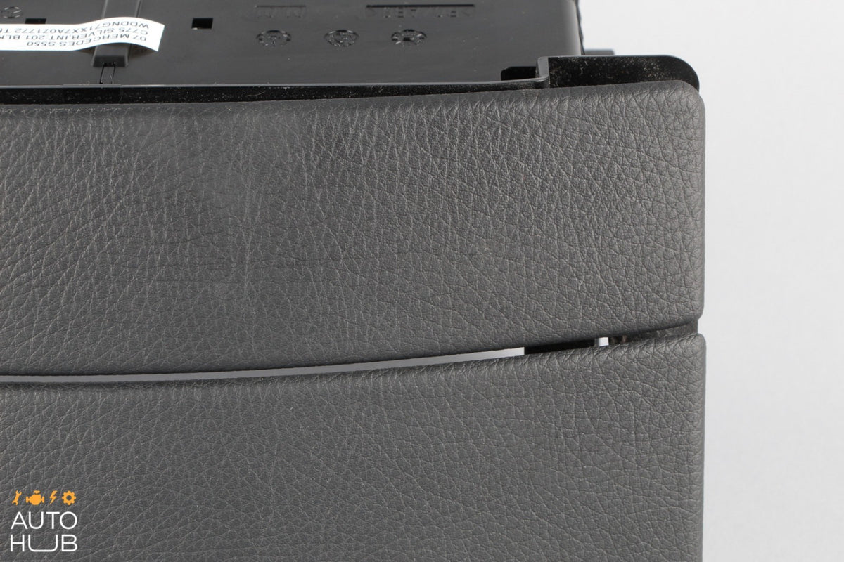 07-09 Mercedes W221 S550 S450 Center Console Dashboard CD Player Cover Black OEM - photo 4