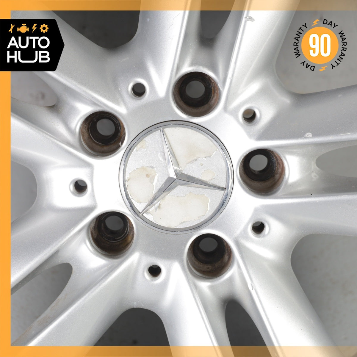 Mercedes W209 CLK350 SLK350 7.5 x 17 17" Front Wheel Rim Silver 2094014102 OEM - photo 6
