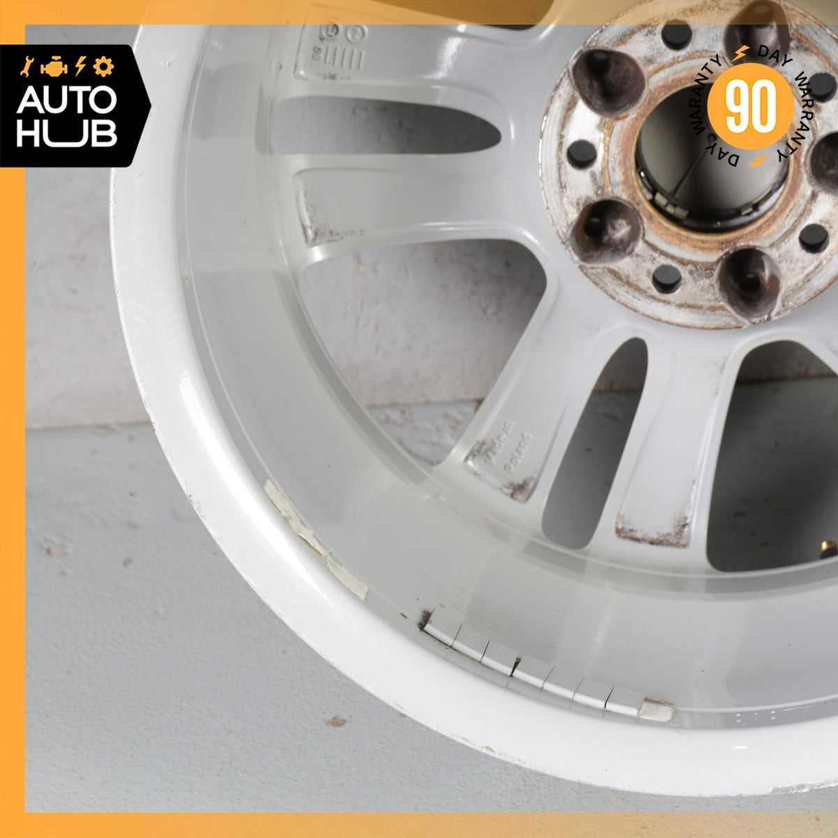 Mercedes W209 CLK350 SLK350 7.5 x 17 17" Front Wheel Rim Silver 2094014102 OEM - photo 14
