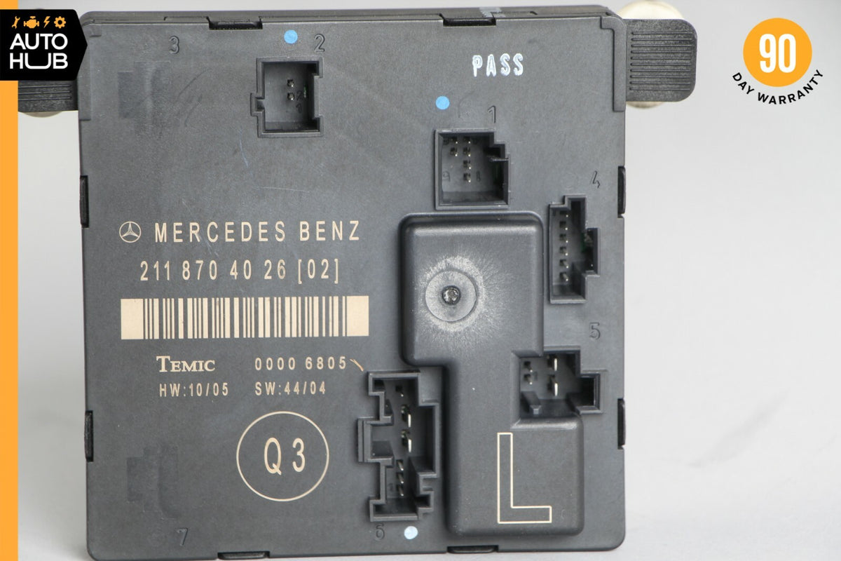 07-09 Mercedes W211 E350 E320 E550 Rear Left Door Control Module 2118704026 OEM - photo 7