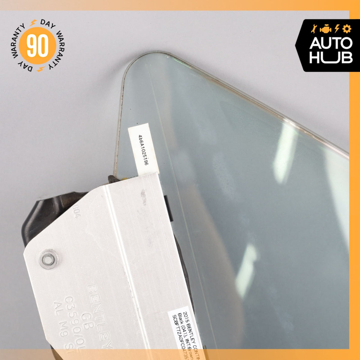 03-17 Bentley Continental GT Front Left Side Door Vent Window Glass OEM - photo 4