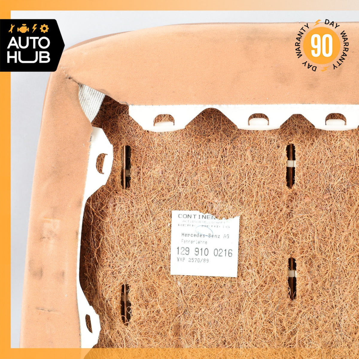 90-95 Mercedes R129 300SL SL500 Right Passenger Upper Top Seat Cushion Java OEM - photo 17
