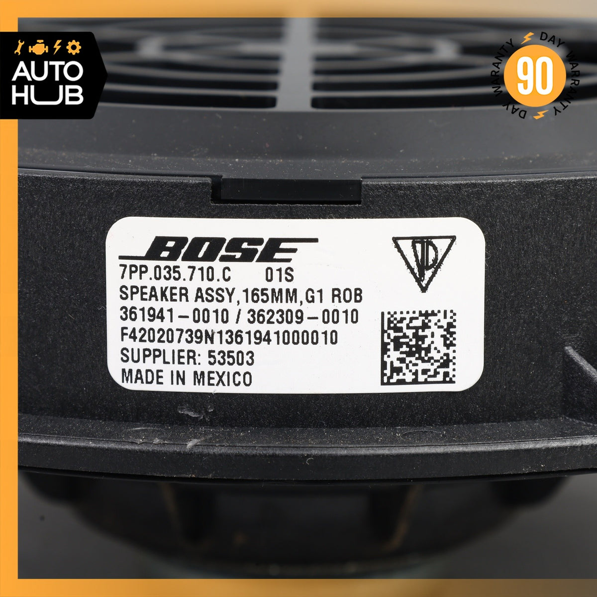 10-18 Porsche Macan Cayenne Rear Left or Right Door Speaker 7PP035710C OEM - photo 4