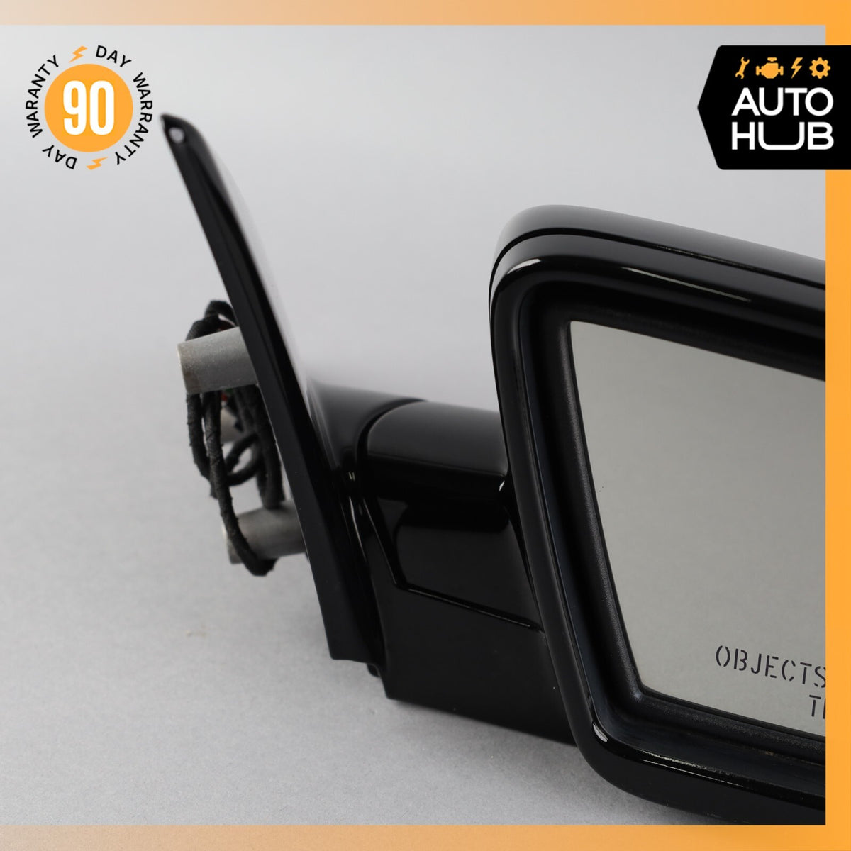 06-10 BMW E64 650i Right Passenger Side Rear View Door Mirror Jet Black OEM 71k - photo 3