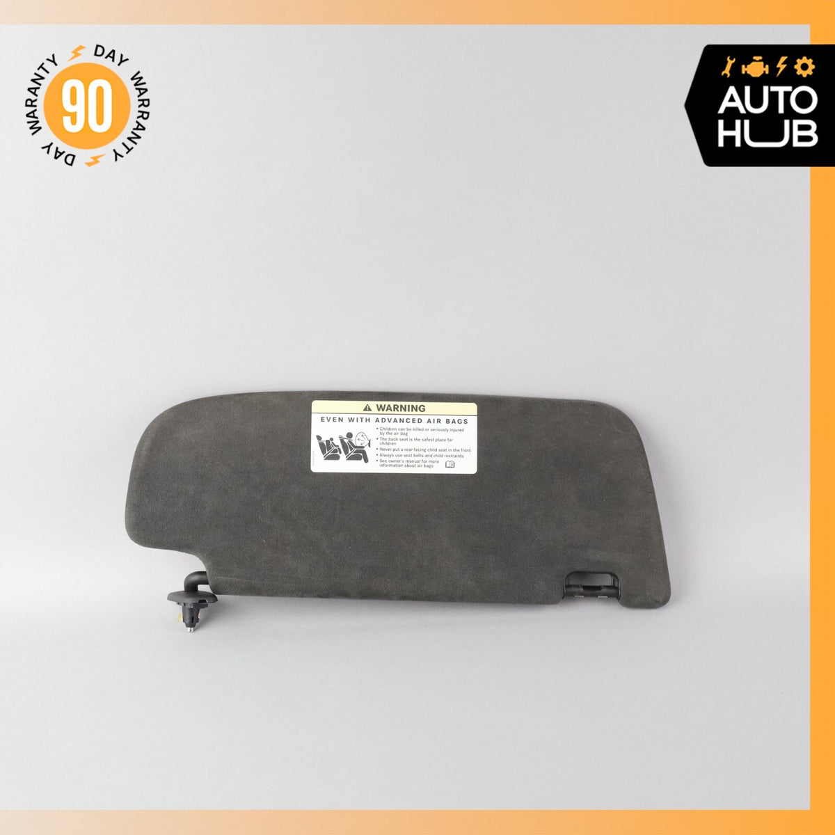 Mercedes W216 CL600 S63 AMG Left Side Sun Visor Shade Sunvisor Black Suede OEM - photo 2