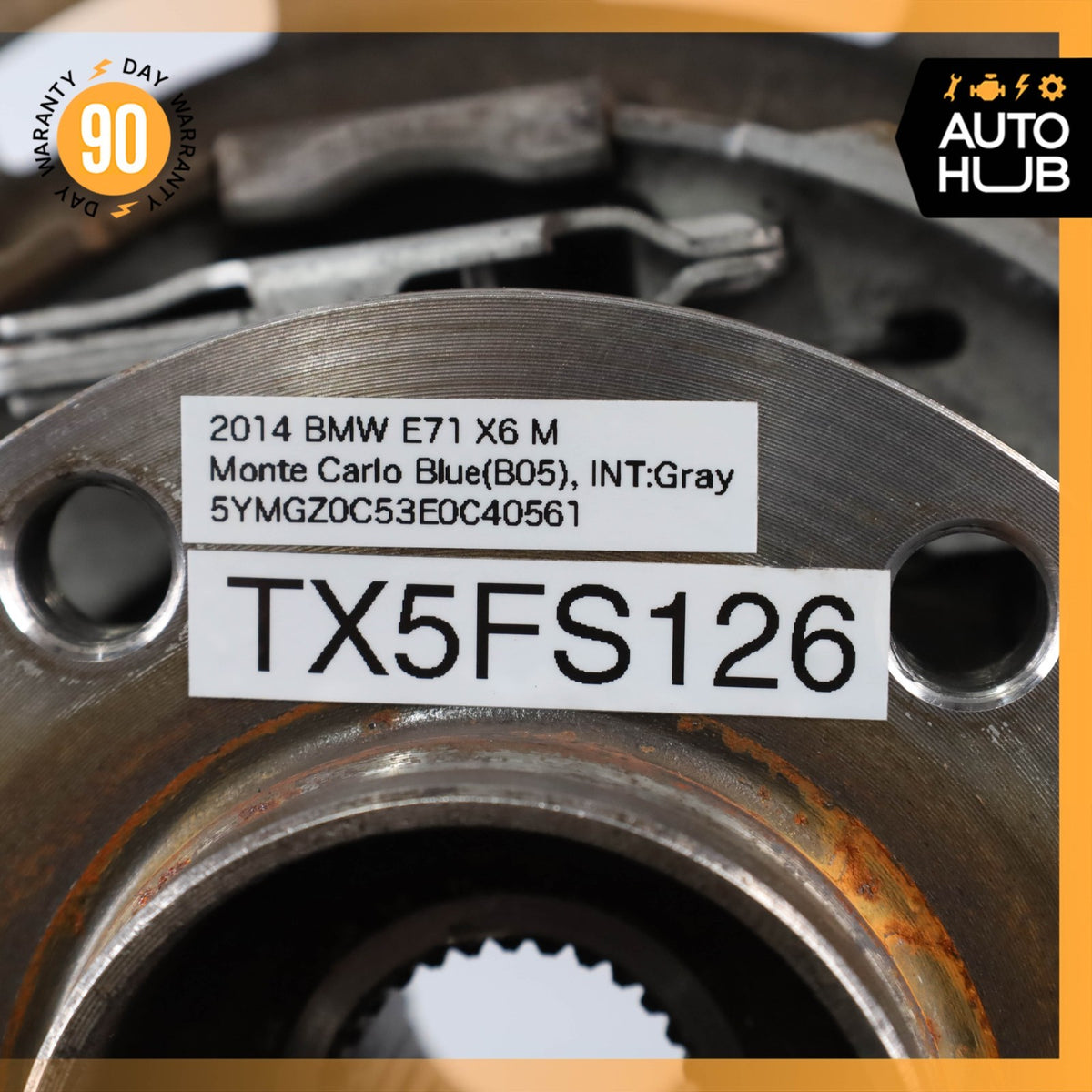 BMW E71 X6M Rear Left Spindle Knuckle Hub 6770989 OEM 62k - photo 20