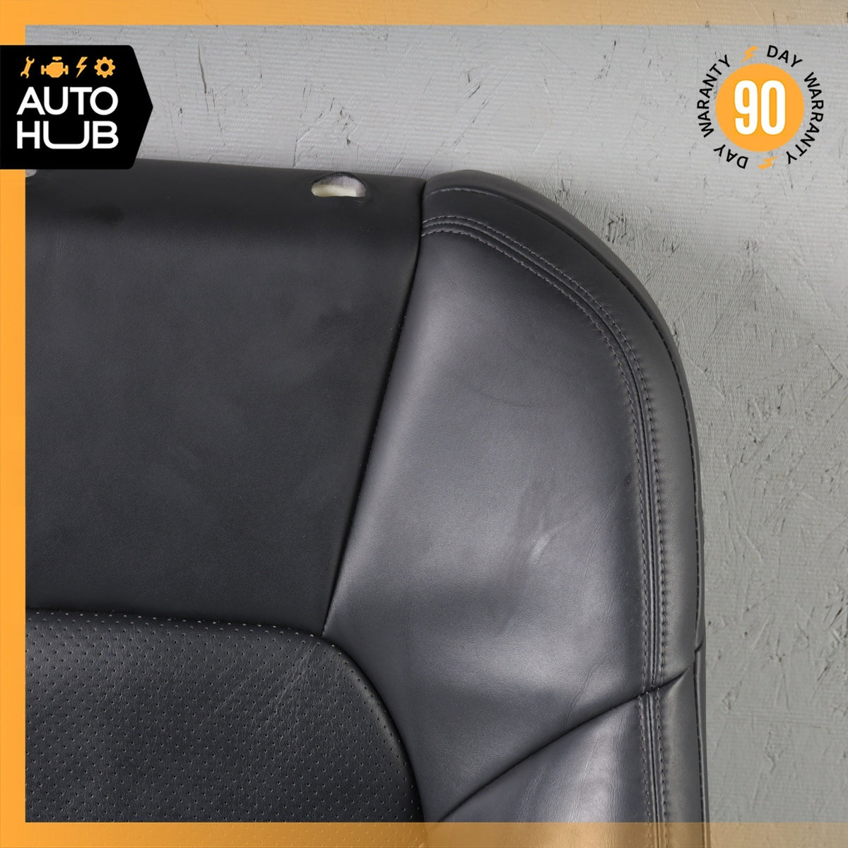 15-18 Porsche Macan 95B Front Left Side Seat Upper Cushion Leather Black OEM - photo 3
