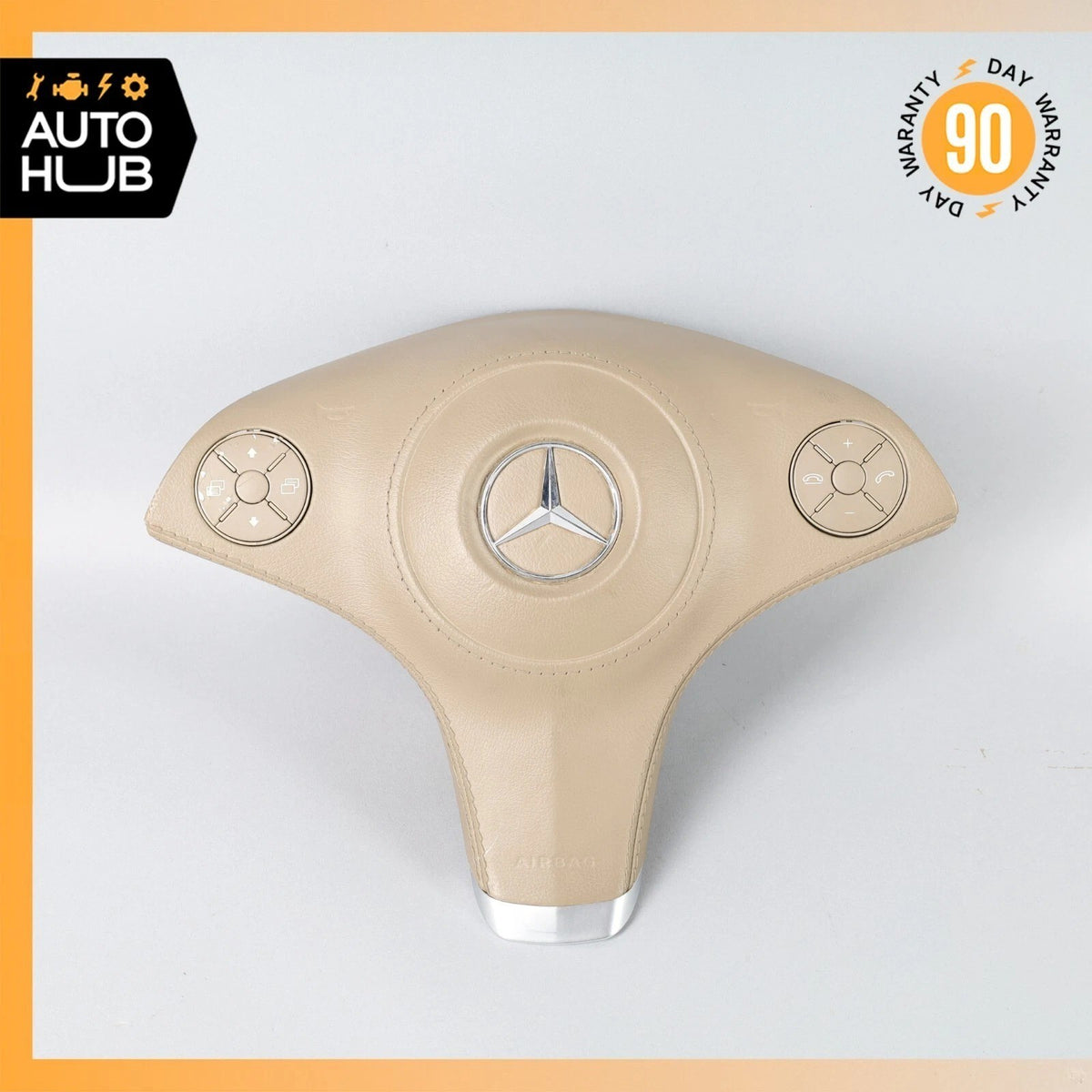09-11 Mercedes W219 CLS550 CLS63 AMG Steering Wheel Airbag Air Bag Beige OEM - photo 1