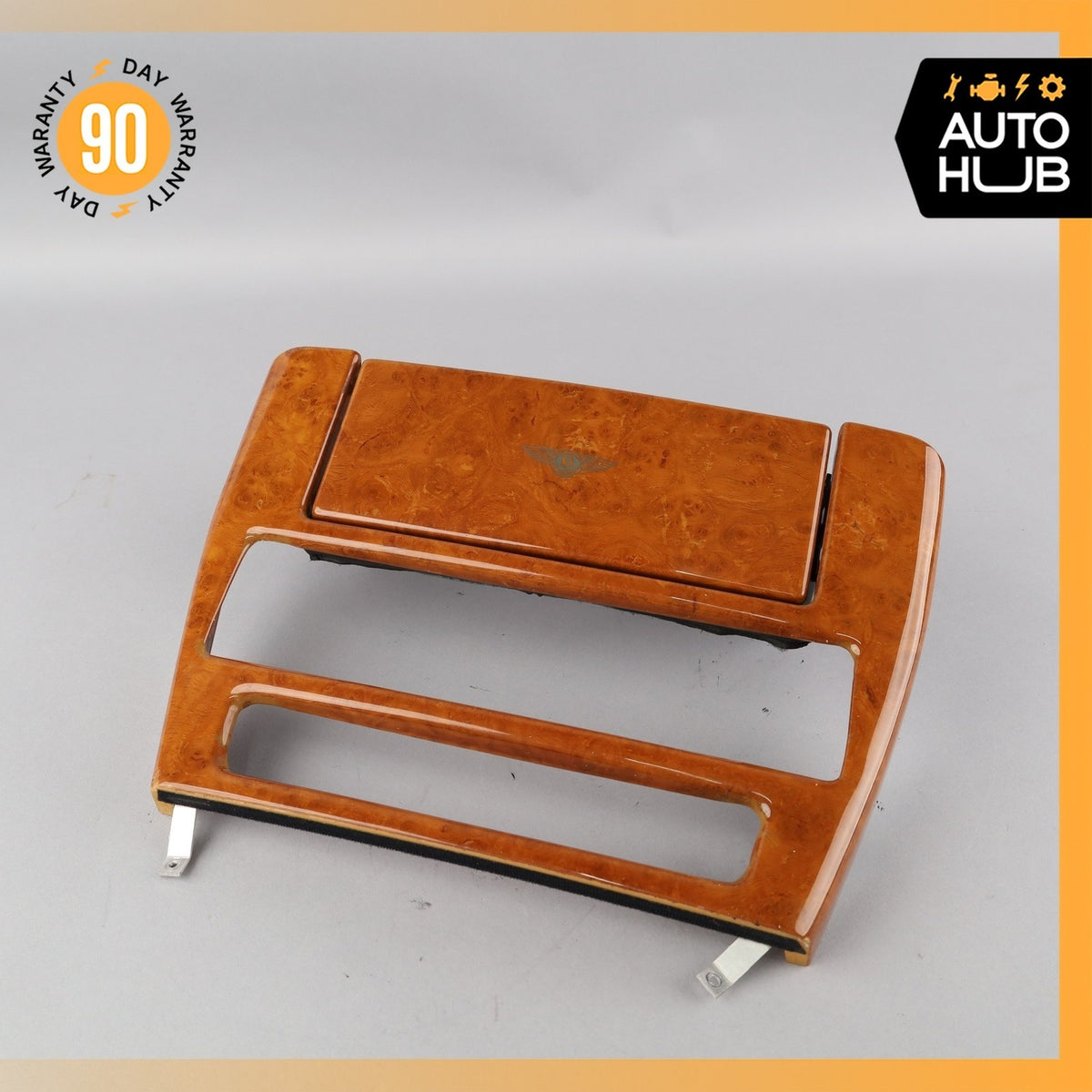 99-04 Bentley Arnage Center Console Trim Panel Wood OEM 30k - photo 2