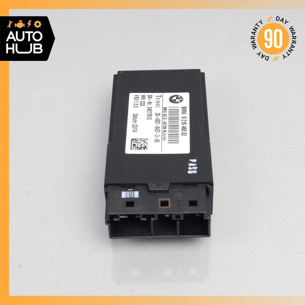 14-21 BMW i3 I01 Seat Heating Control Module 9216468 OEM 58k - photo 3