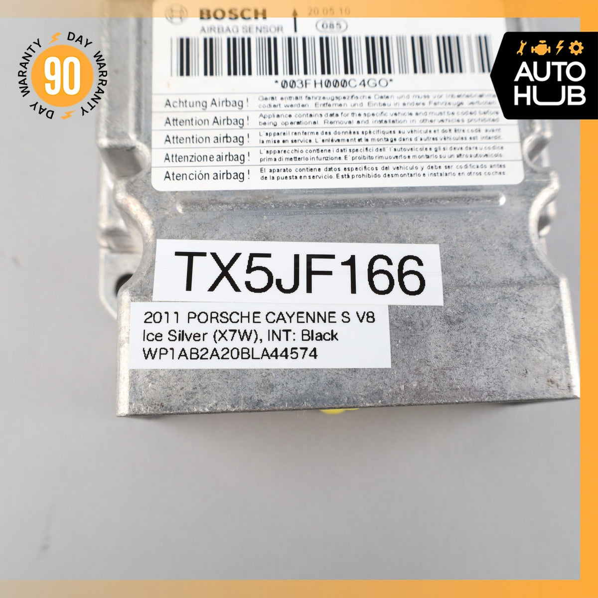 11-14 Porsche Cayenne 958 Airbag Air Bag Sensor SRS Control Module OEM - photo 8