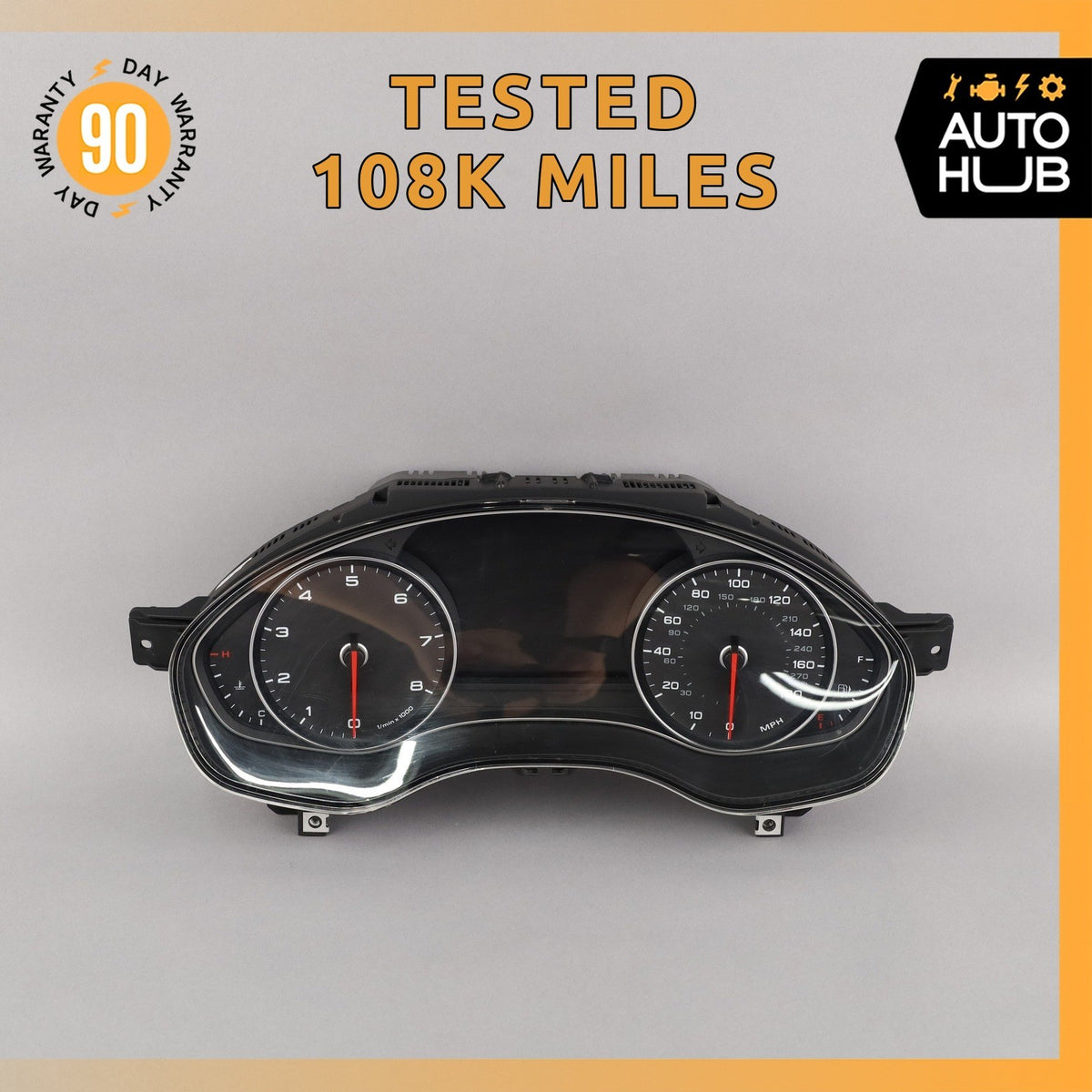 12-18 Audi C7 A6 Instrument Cluster Speedometer OEM 108k - photo 1