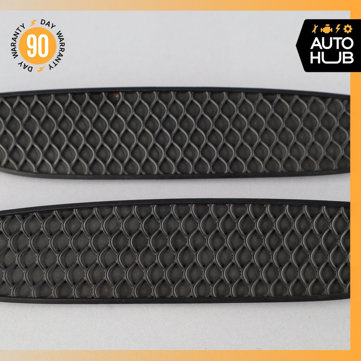 17-23 Mercedes W205 C63 C43 AMG Rear Bumper Mesh Grille Set of 2 OEM 39k - photo 3
