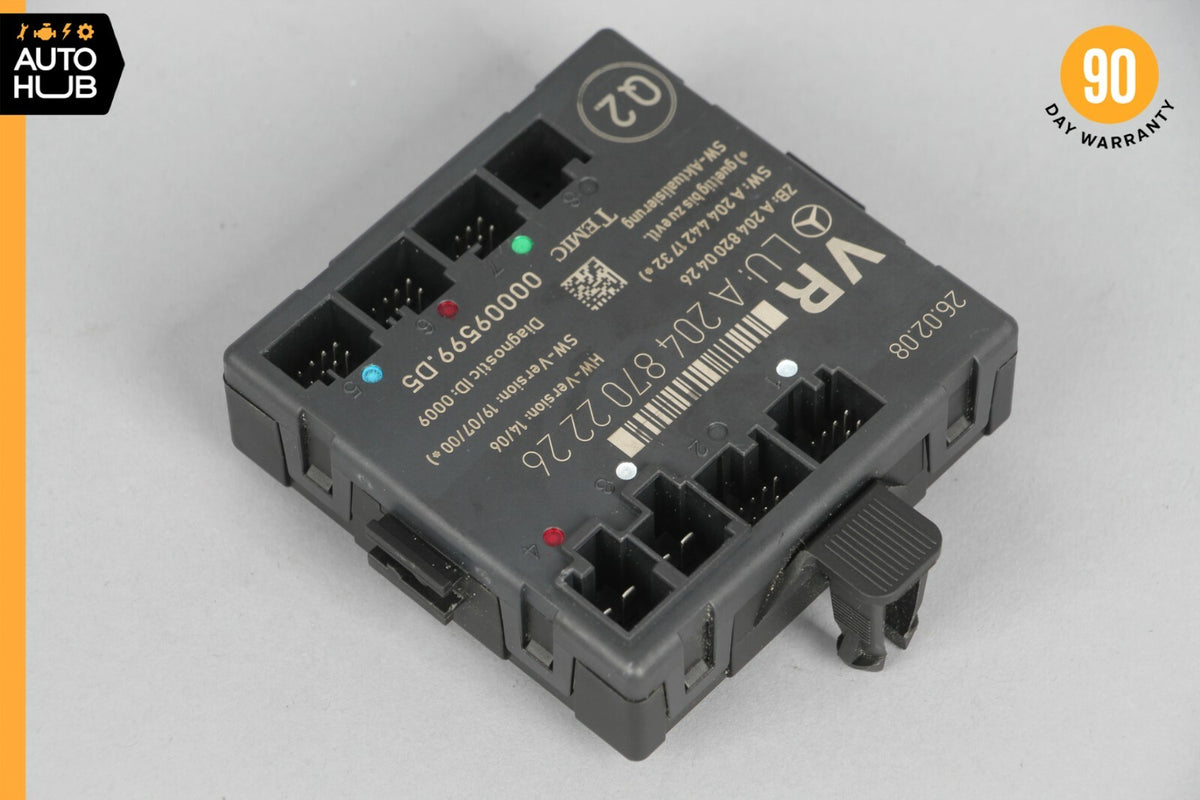 08-18 Mercedes W204 C63 C250 E400 Front Right Side Door Control Module OEM 72k - photo 2