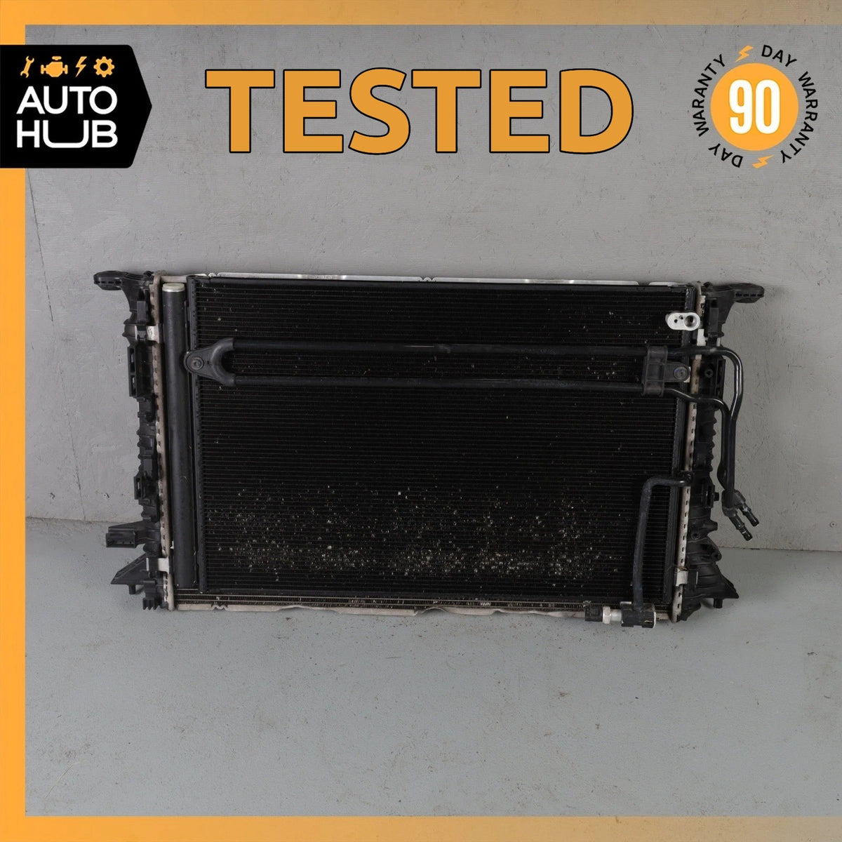 11-12 Audi D4 A8 4.2L Engine Cooling Radiator A/C Condenser Steering Cooler OEM - photo 1