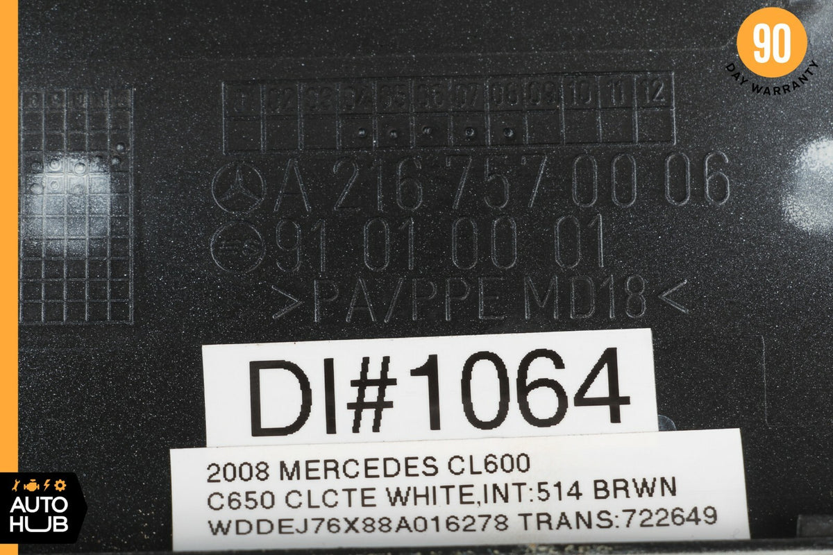 07-14 Mercedes W216 CL600 CL65 AMG Fuel Gas Tank Lid Door Cover White OEM - photo 7