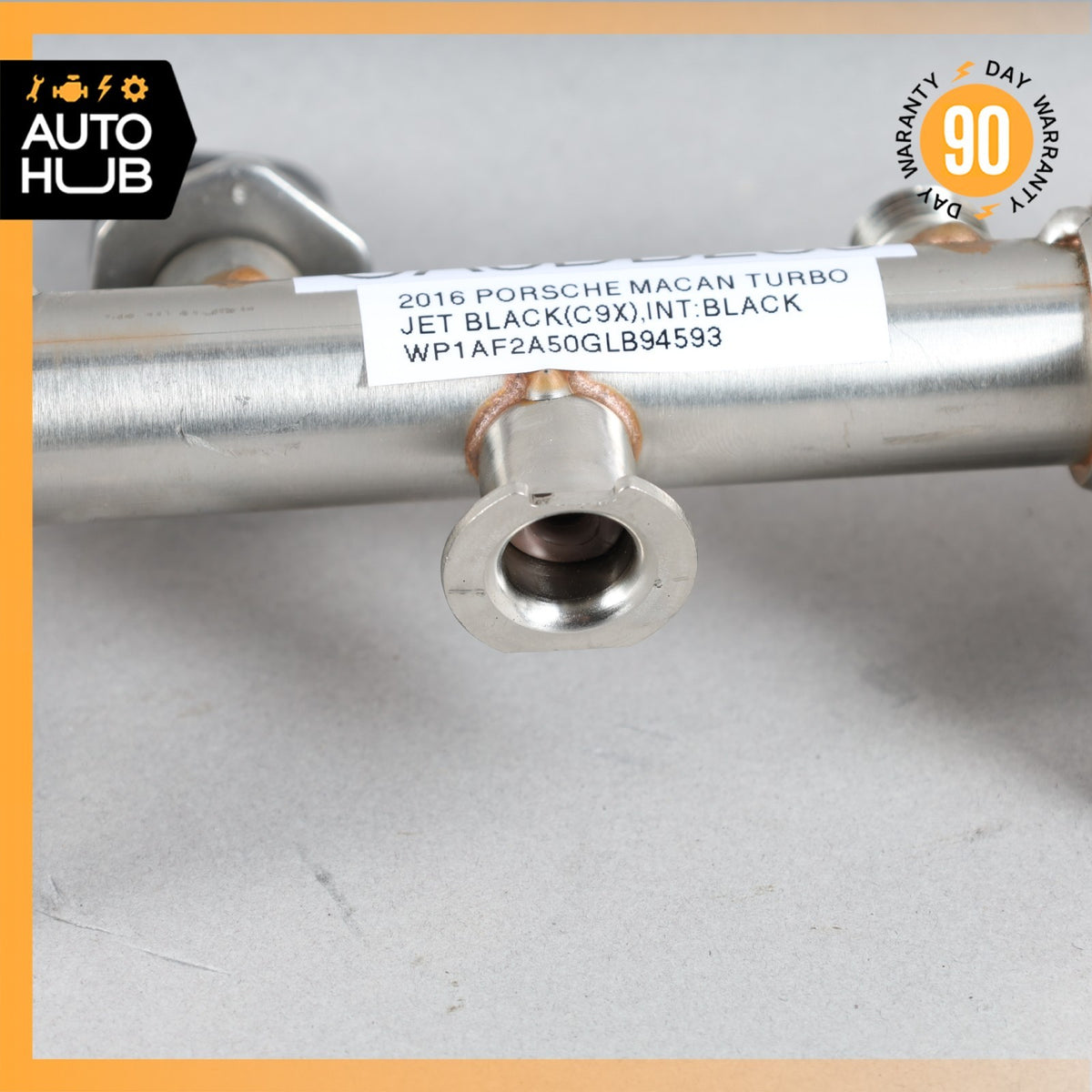 14-18 Porsche Macan Cayenne Fuel Injection Rail Line Left OEM 72k - photo 7