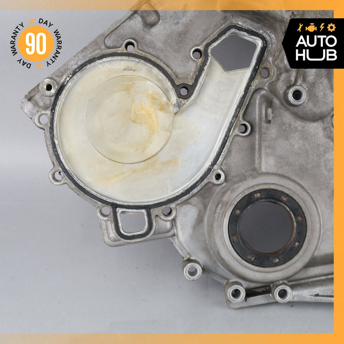 01-14 Mercedes W216 CL600 S600 V12 Engine Timing Chain Case Cover 1370150002 OEM - photo 3