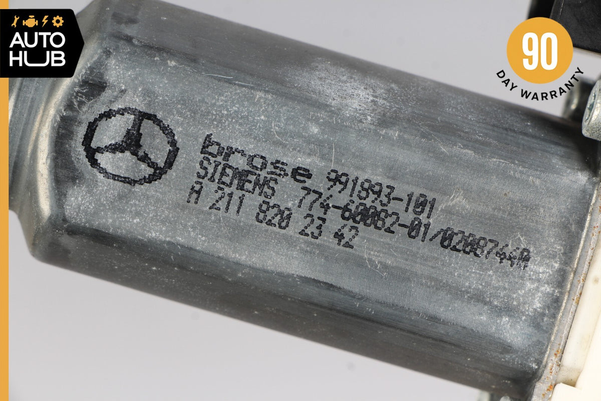 03-09 Mercedes W211 E350 E550 Rear Left Driver Side Window Regulator Motor OEM - photo 9