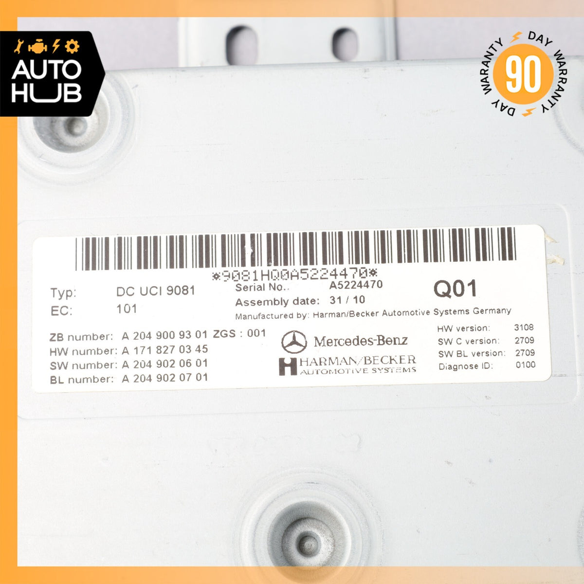Mercedes W207 E550 S63 AMG SLK350 Communication Interface Module 2049009301 OEM - photo 7