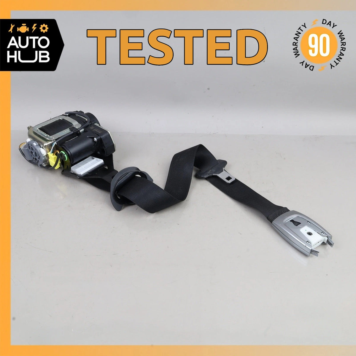 14-17 Mercedes W222 S550e S600 Seat Belt Front Left Driver Side Black OEM - photo 1