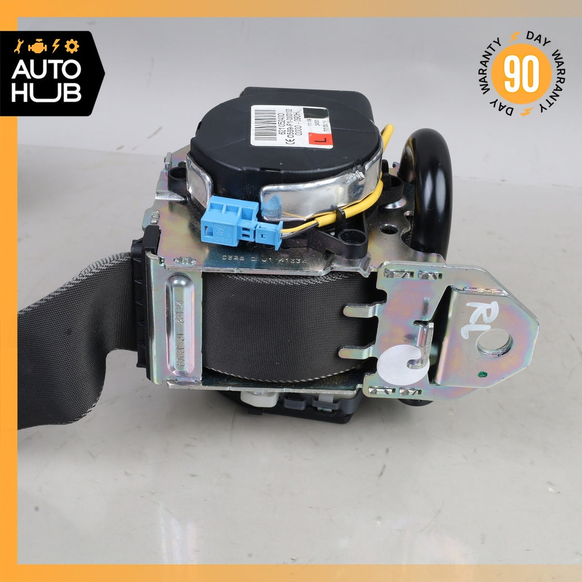 14-17 Mercedes W222 S65 AMG S600 S450 Seat Belt Rear Left Driver Side Black OEM - photo 16