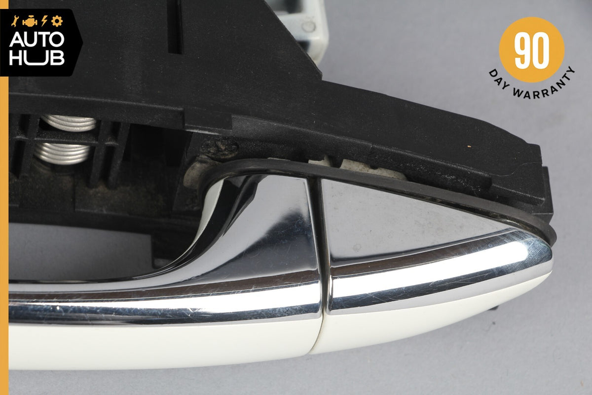 03-09 Mercedes W211 E350 E550 Exterior Door Handle Rear Left Side White OEM - photo 10