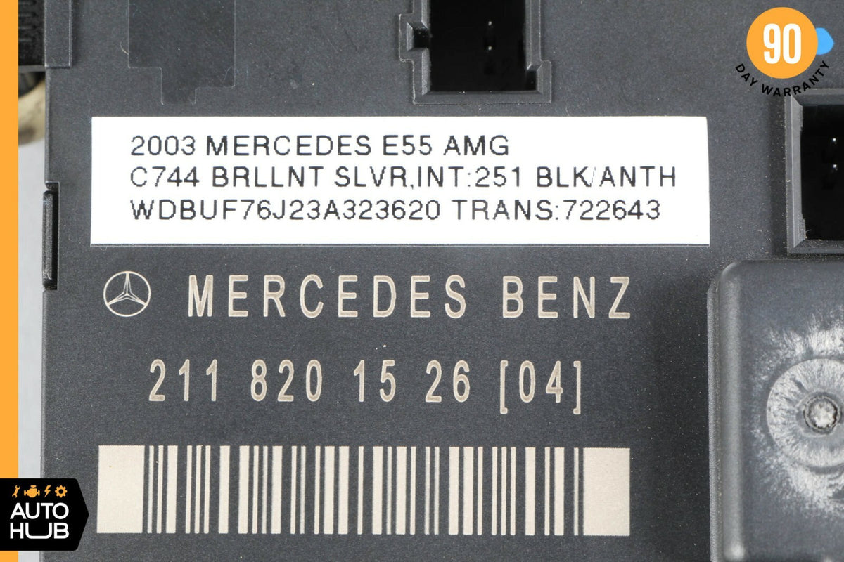 03-06 Mercedes W211 E320 E350 E55 Door Control Module Rear Left 2118201526 OEM - photo 3