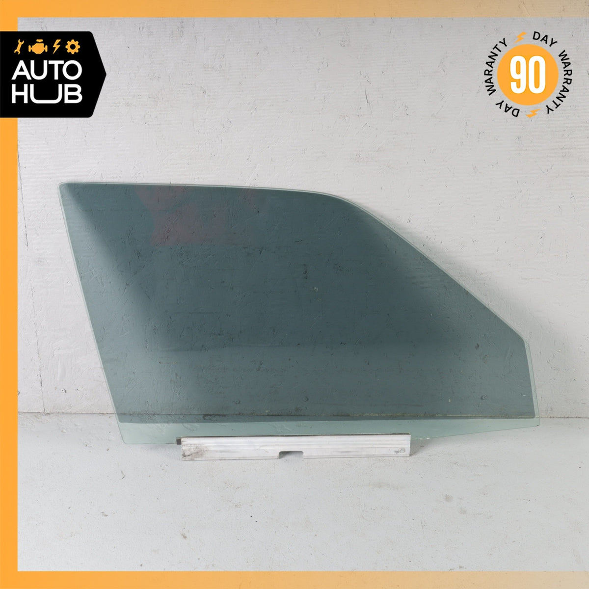 90-93 Mercedes 300E Front Right Passenger Side Door Window Glass OEM - photo 1
