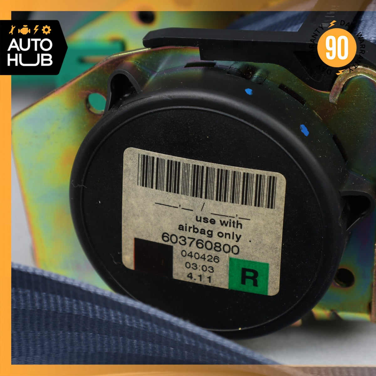 03-06 Bentley Continental GT Front Right Passenger Side Seat Belt OEM 36k - photo 9