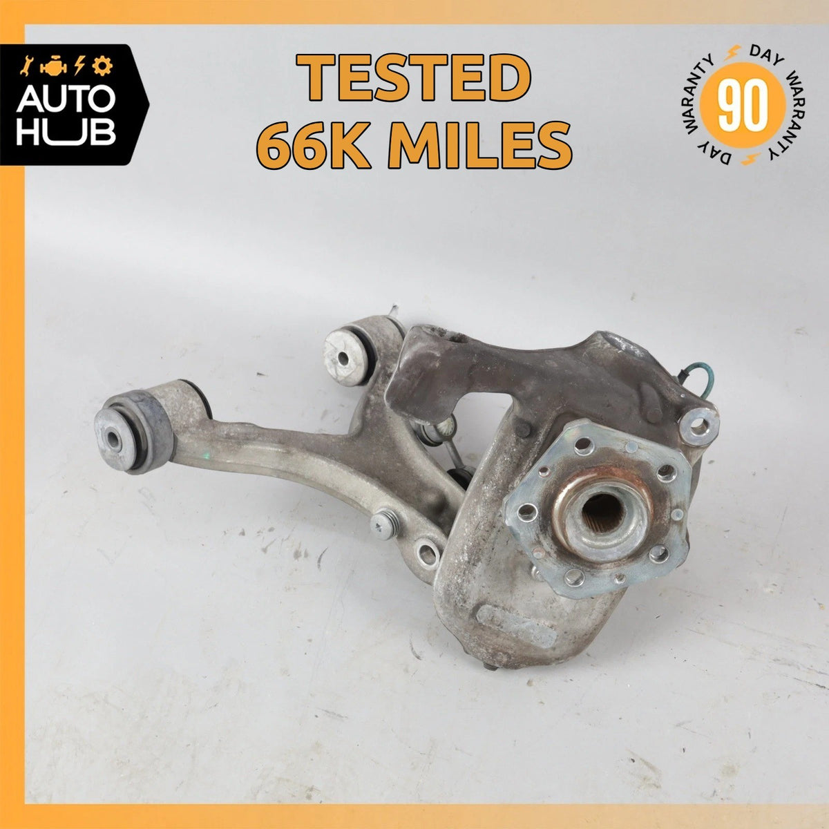 03-10 Maserati GranTurismo M145 Front Left Spindle Knuckle Hub w/ Arm OEM 66k - photo 1