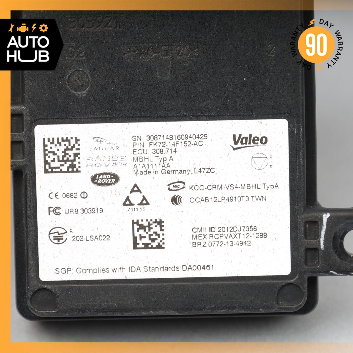 Jaguar X152 F-Type R Rear Left or Right Blind Spot Radar Distance Sensor Module - photo 7