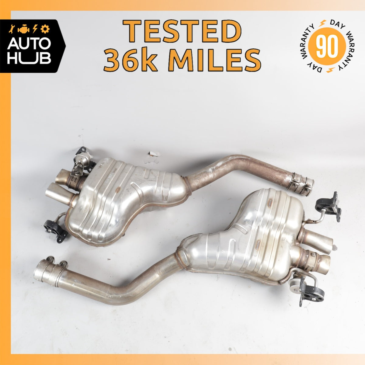 03-12 Bentley Continental GT Exhaust Muffler Mufflers Right & Left Set OEM 36k - photo 1