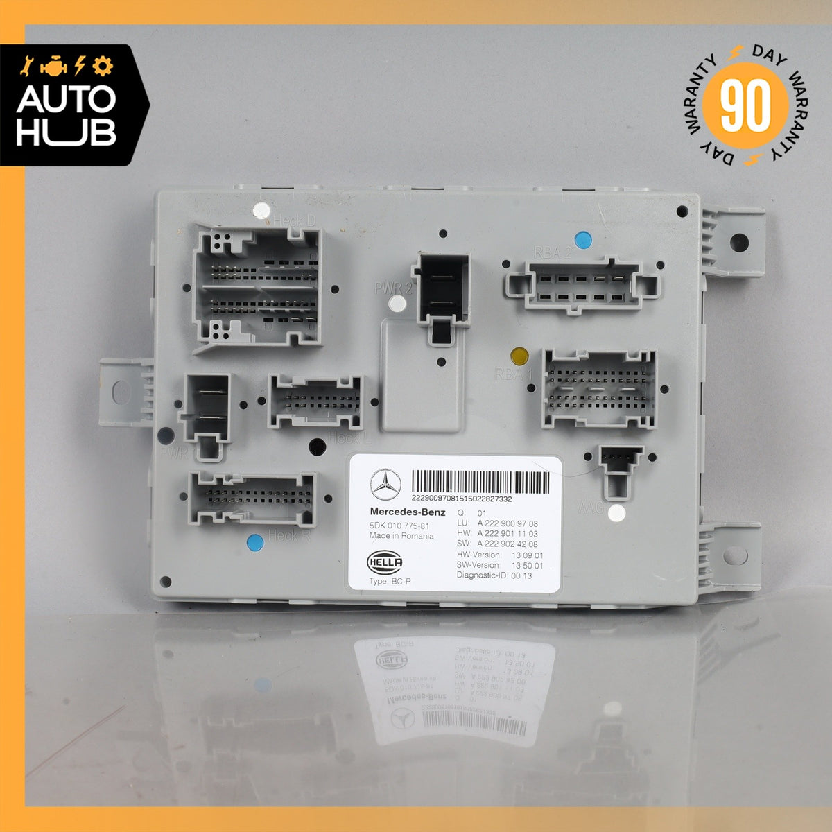 15-18 Mercedes W205 C300 C350e Rear Trunk SAM Control Module 2229009708 OEM - photo 5