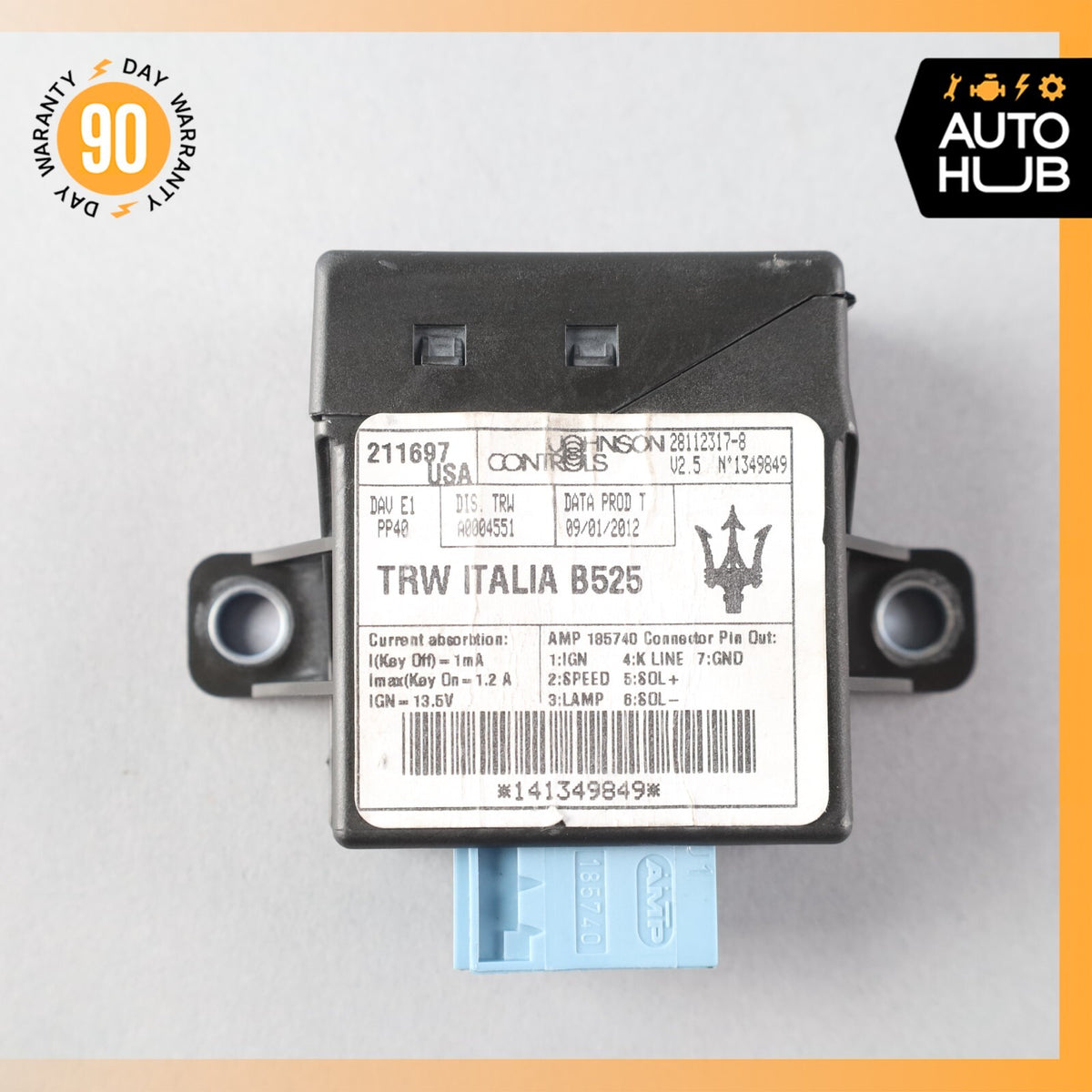 03-13 Maserati Quattroporte Power Steering Chassis Control Module Unit OEM 68k - photo 8