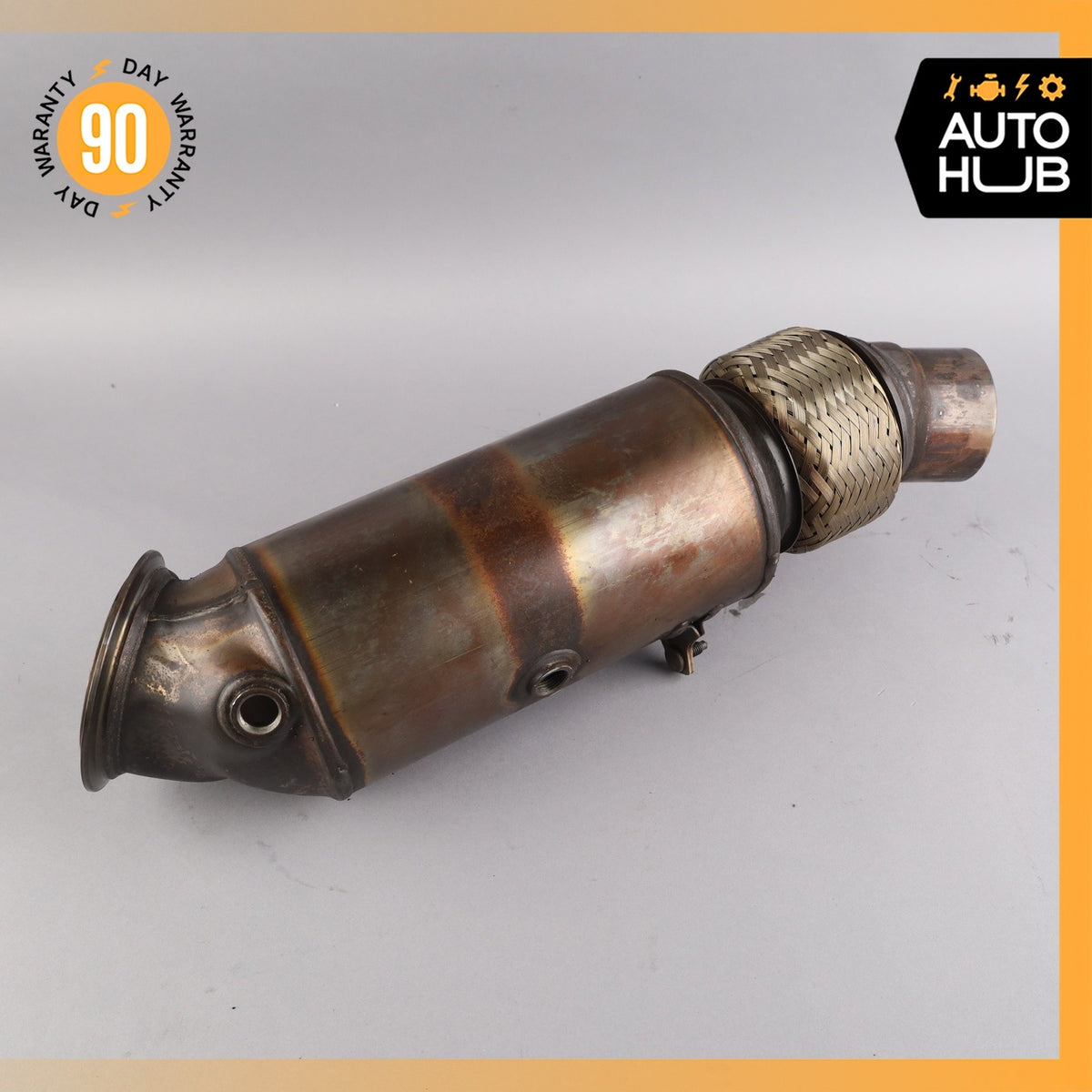 14-19 BMW F15 X5 X6 35i 535i 640i N55 3.0L Exhaust Downpipe 8603905 OEM 89k - photo 9