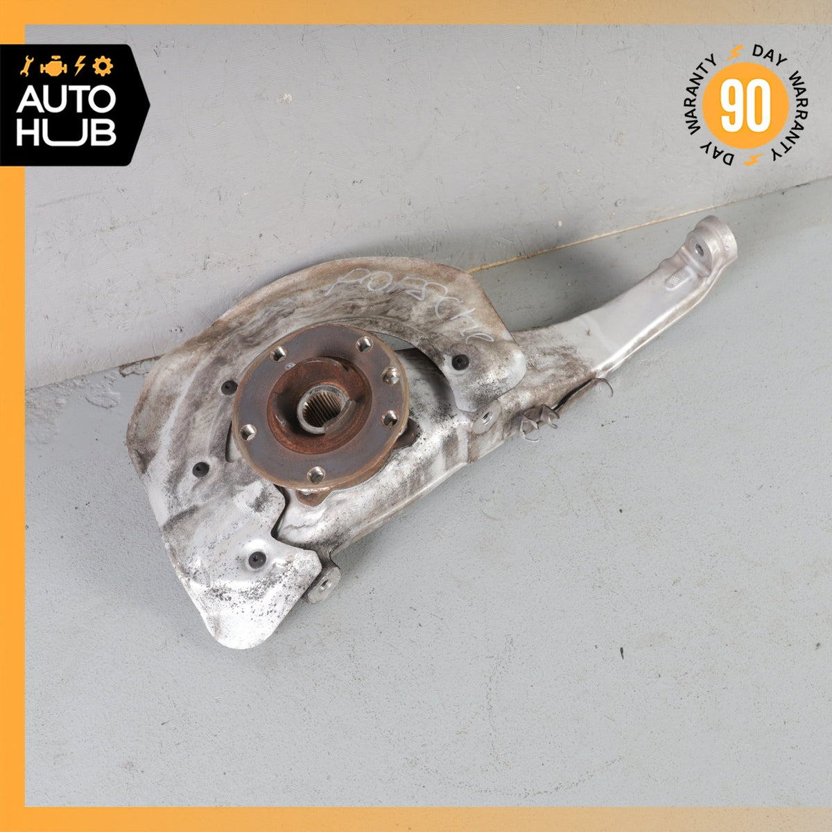 11-18 Porsche Cayenne 958 Front Right Knuckle Spindle 7P0615312B OEM - photo 2