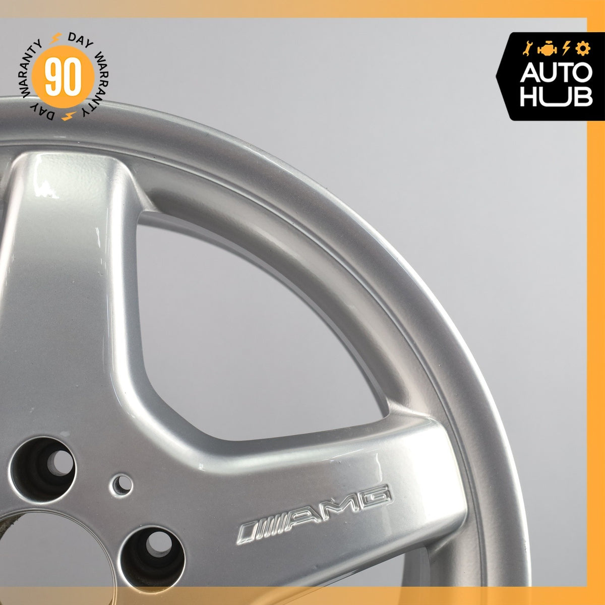 Mercedes W208 CLK430 SLK320 7.5 x 17 17" Front Wheel Rim Chrome 1704011302 OEM - photo 4