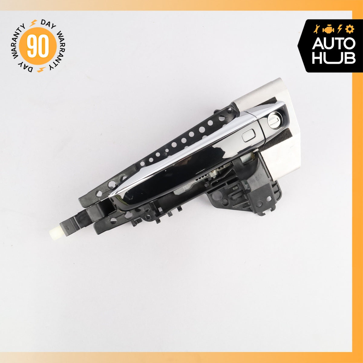 Audi D4 A8L Front Left Driver Exterior Door Handle Black 4H1837885 OEM - photo 2