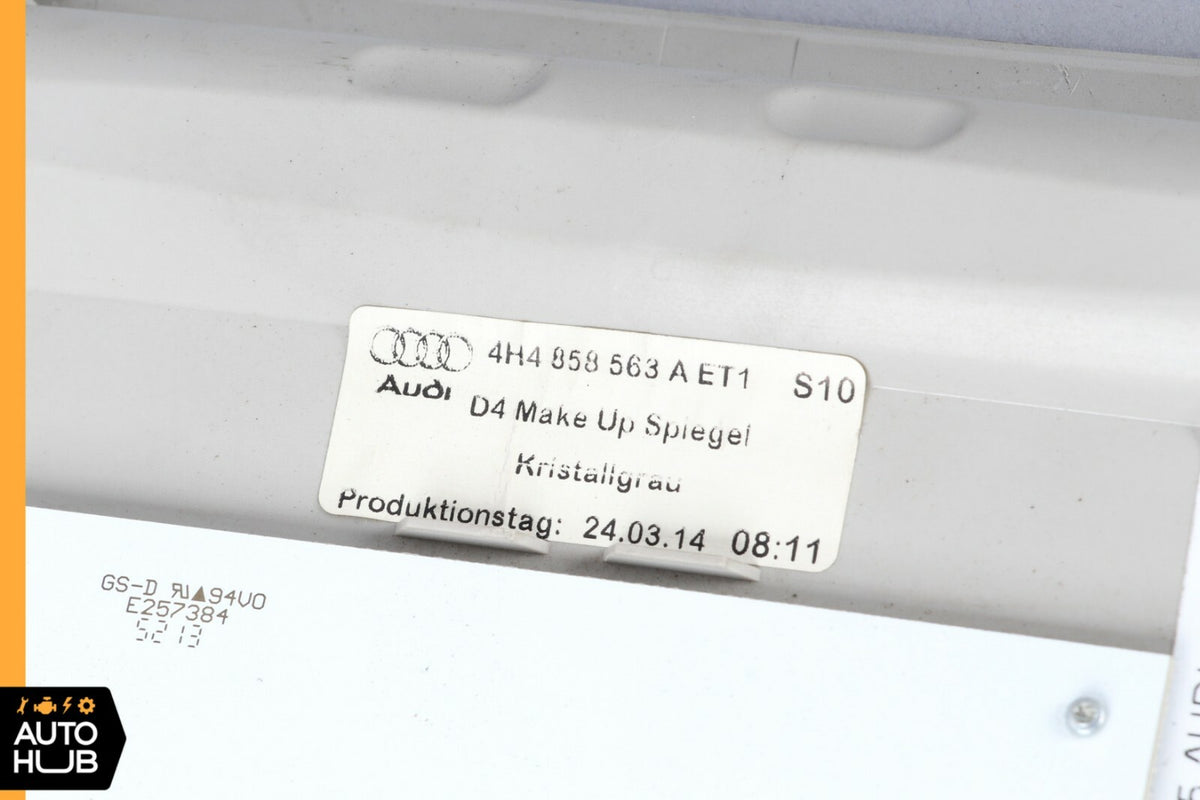 11-17 Audi D4 A8 A8L Rear Overhead Vanity Mirror Left And Right 4H4858563A OEM - photo 11